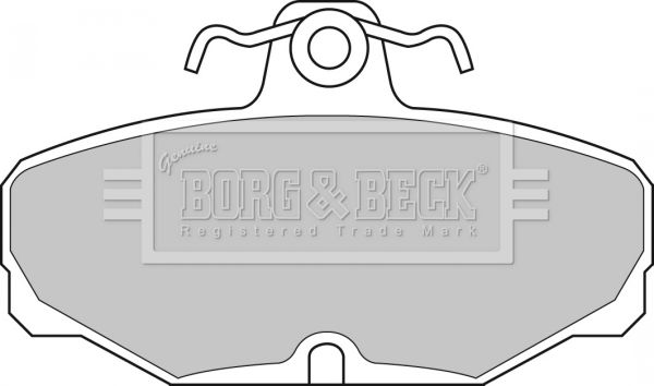 BORG & BECK Комплект тормозных колодок, дисковый тормоз BBP1302